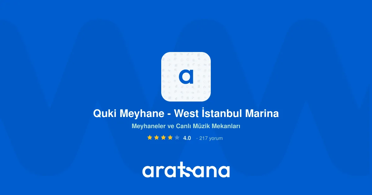 Quki Meyhane - West İstanbul Marina, Beylikdüzü, İstanbul — Restoran