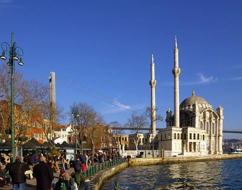 Ortaköy Sahil Parkı, Beşiktaş, İstanbul — Park ve Doğa