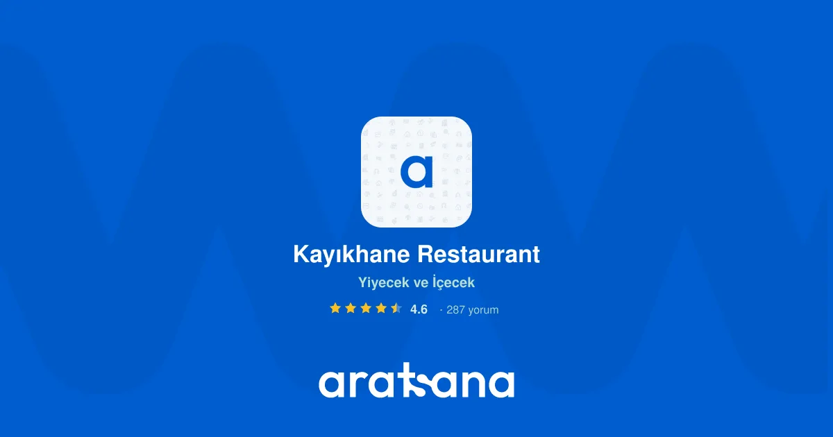 Kayıkhane Restaurant, Adalar