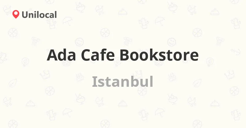 Ada Cafe + Bookstore, Beyoğlu, İstanbul — Kafe ve Pastane