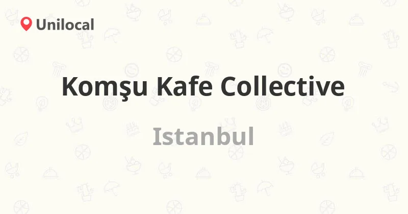 Komşu Kafe Collective, Kadıköy, İstanbul — Kafe ve Pastane
