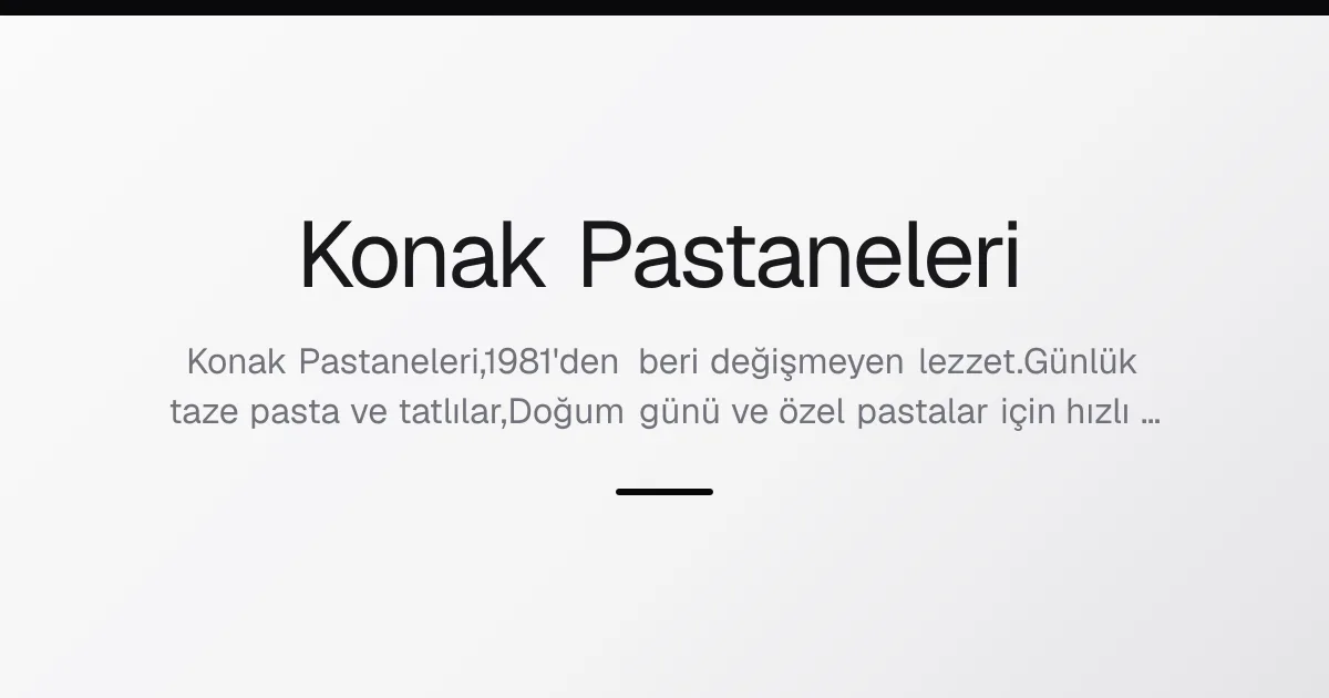 Konak Pastanesi, Çekmeköy