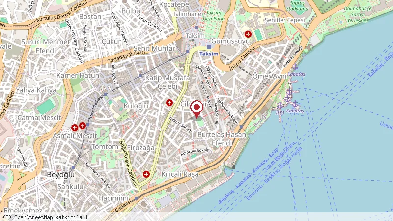 22 Restorant Bar konumunu gösteren harita