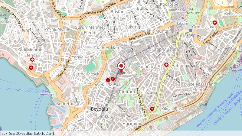 360 Istanbul konumunu gösteren harita