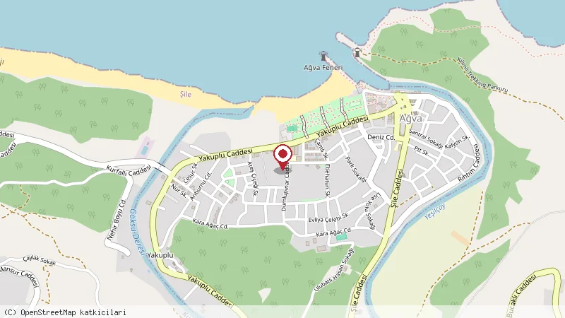Ağva Defne Hotel konumunu gösteren harita