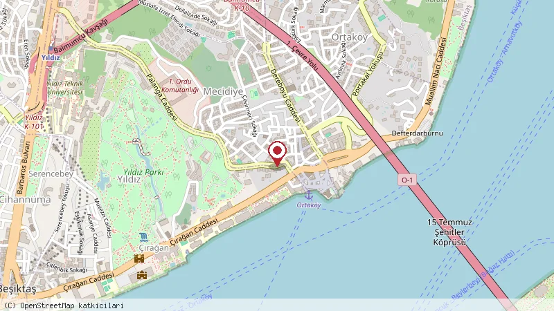 Ayşem Sultan Hotel konumunu gösteren harita