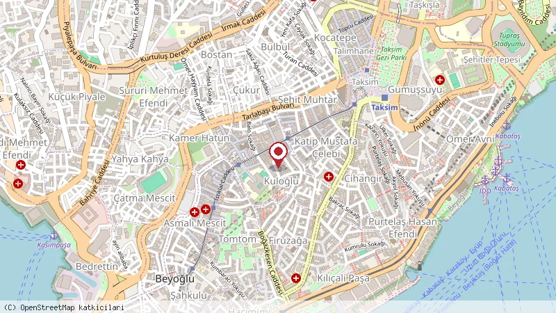 Beer corner konumunu gösteren harita