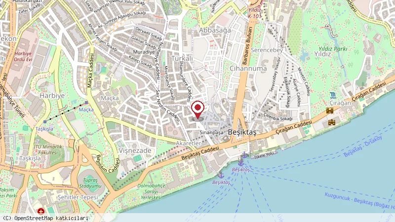 Berf INN Hotel konumunu gösteren harita