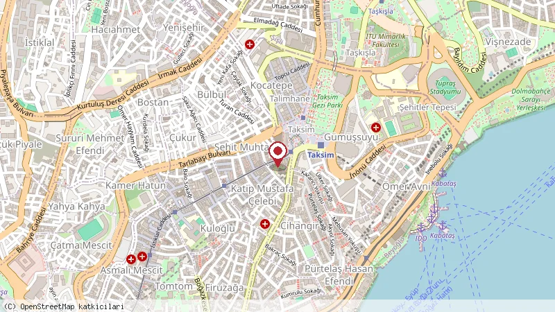 Bistrot français konumunu gösteren harita