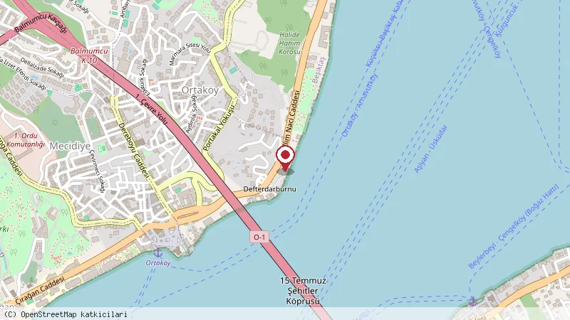 Bosphorus Cafe konumunu gösteren harita