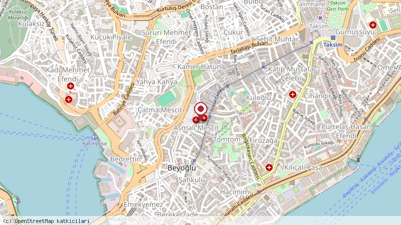 Bristol Oteli konumunu gösteren harita