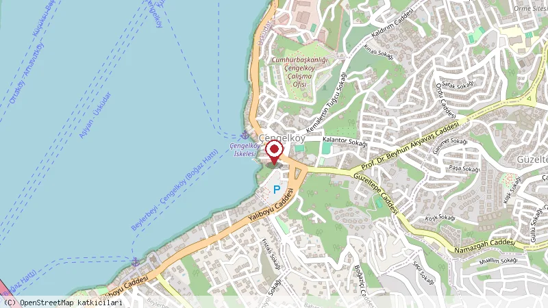 Çengelköy Waffle konumunu gösteren harita