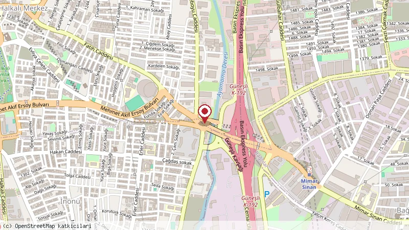 Courtyard by Marriott Istanbul West konumunu gösteren harita