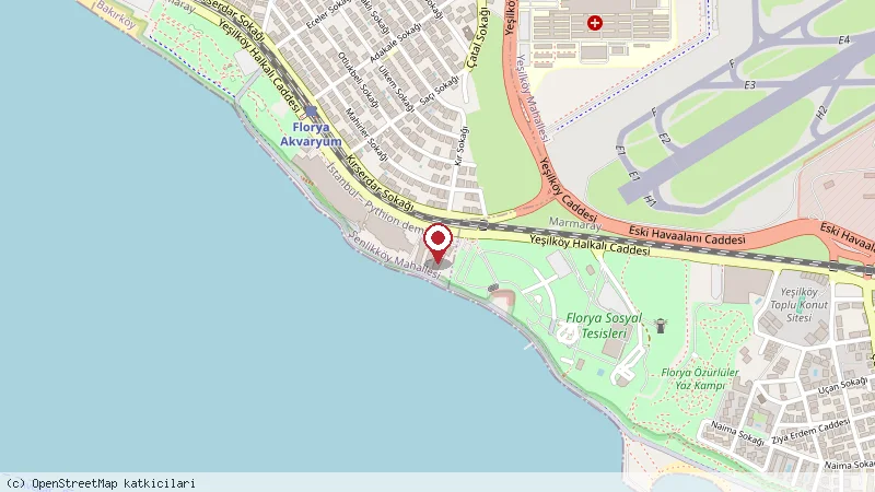 Crowne Plaza Istanbul - Florya konumunu gösteren harita