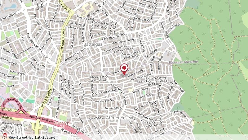 Dogus yemek konumunu gösteren harita