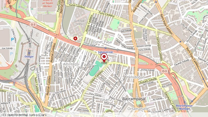 Filiz Dürüm & Lahmacun Evi konumunu gösteren harita