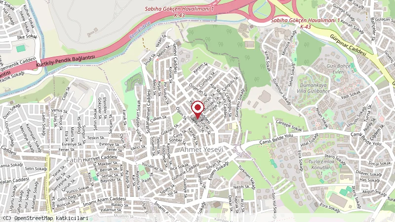 Fırın İstanbul konumunu gösteren harita