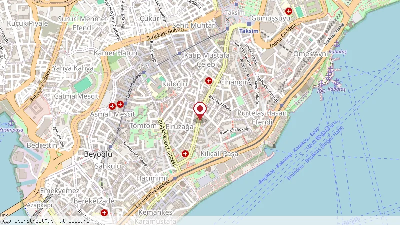 Firuz Cafe konumunu gösteren harita