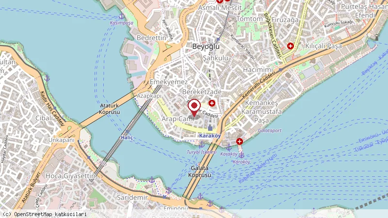 Galata Hotel Istanbul - MGallery by Sofitel konumunu gösteren harita