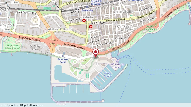 Gelik ET Ataköy Istanbul konumunu gösteren harita