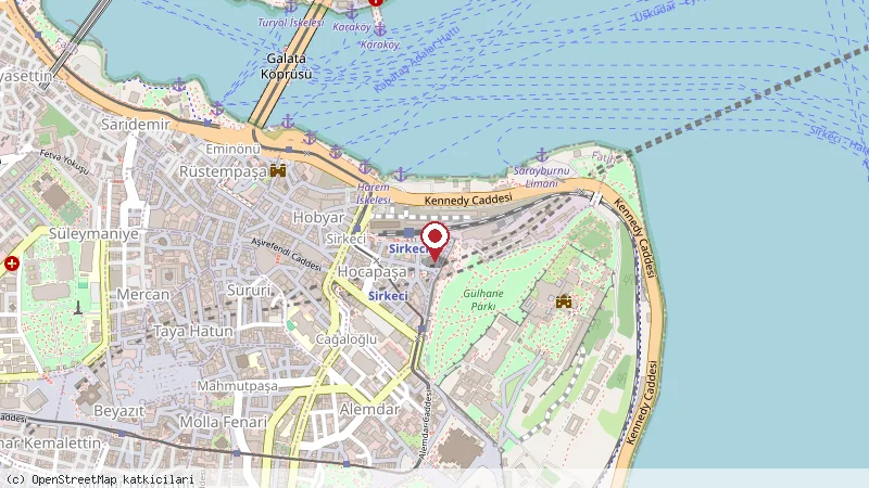 Golden Horn Istanbul konumunu gösteren harita