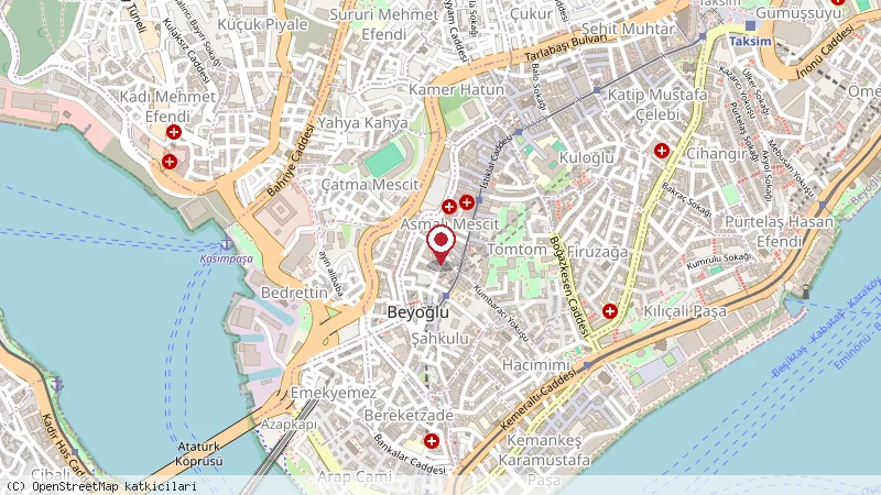 Gritti restaurant konumunu gösteren harita