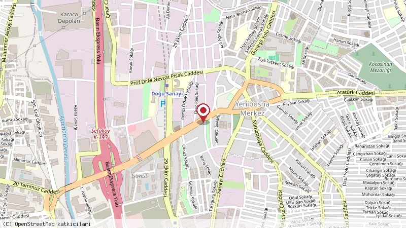 Han Hotel konumunu gösteren harita