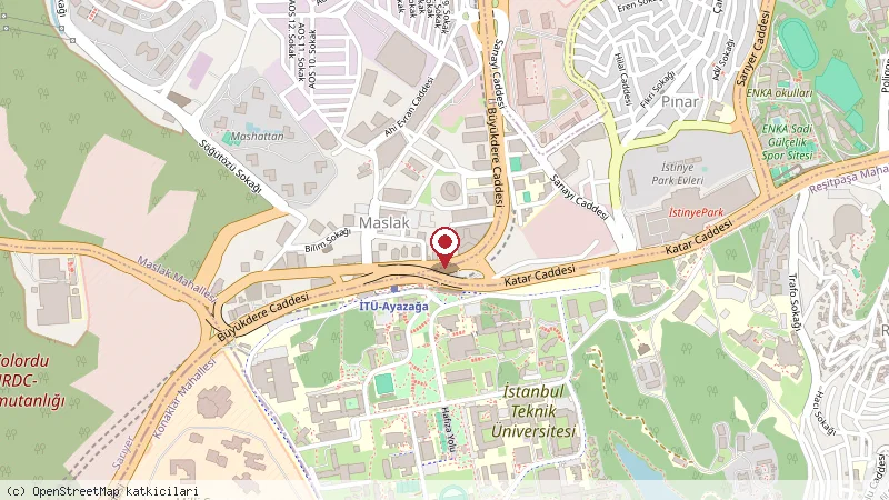 Hilton Istanbul Maslak konumunu gösteren harita