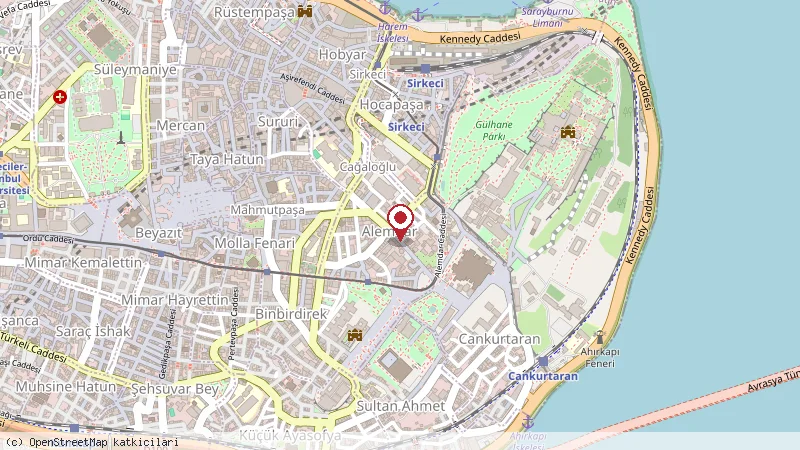Hotel Istanbul Inn konumunu gösteren harita