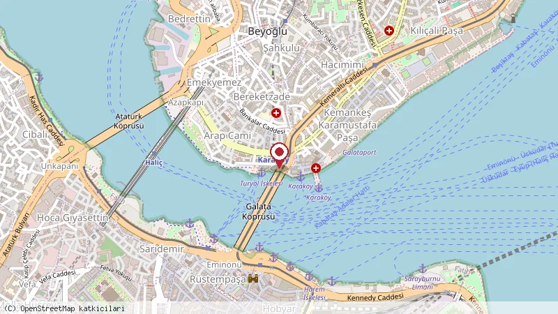 Hotel Nordstern Galata konumunu gösteren harita