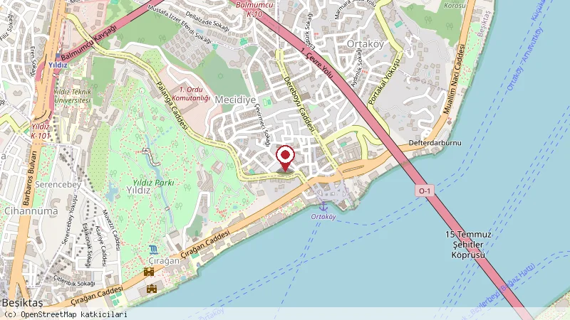 Istanbul Cafe konumunu gösteren harita