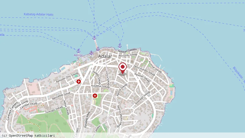 Jacks Cafe Bar konumunu gösteren harita