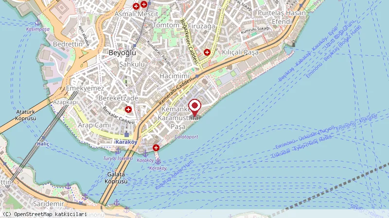 Karaköy Lokantası konumunu gösteren harita