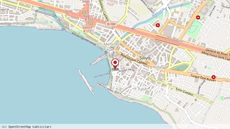 Karışık Pizza & Cafe konumunu gösteren harita