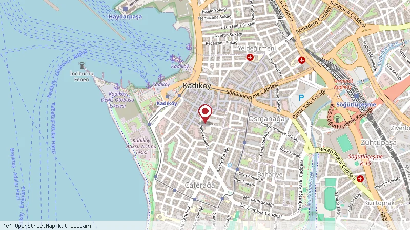 Khalkedon Hotel Istanbul konumunu gösteren harita