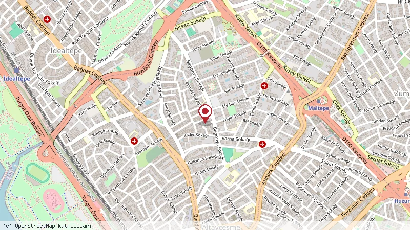 Maltepe konumunu gösteren harita