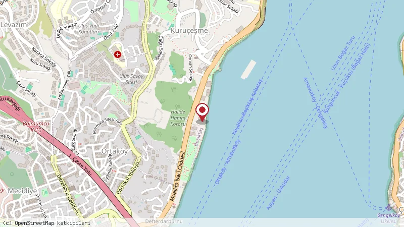 Mandarin Oriental Bosphorus, Istanbul konumunu gösteren harita