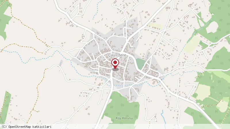 Merkez Kıraathanesi konumunu gösteren harita