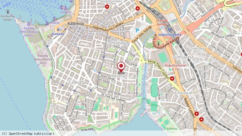 Mernat Otel konumunu gösteren harita