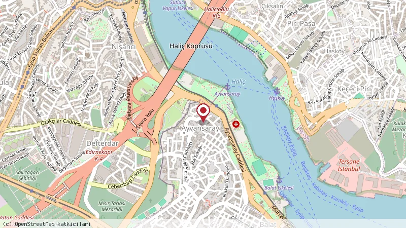 Millennium Istanbul Golden Horn konumunu gösteren harita