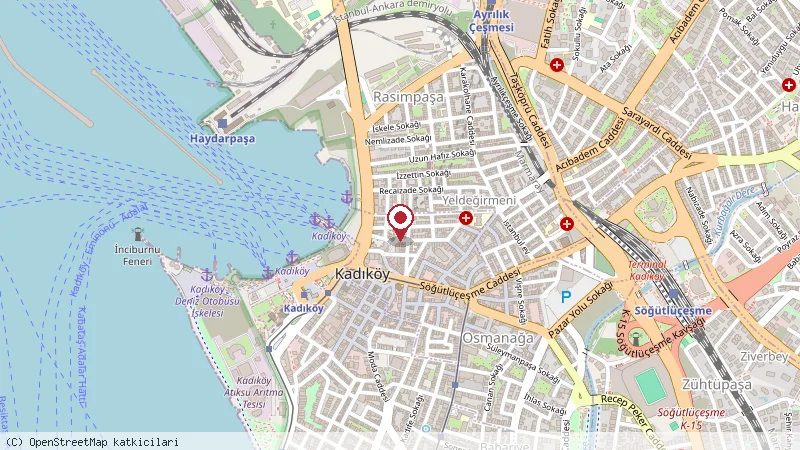 Moonlight hotel konumunu gösteren harita