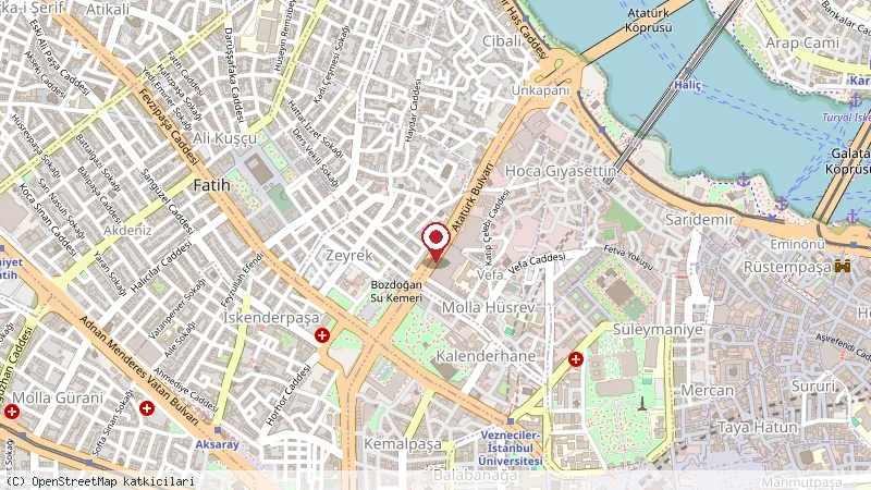 Mövenpick Istanbul Old Town konumunu gösteren harita