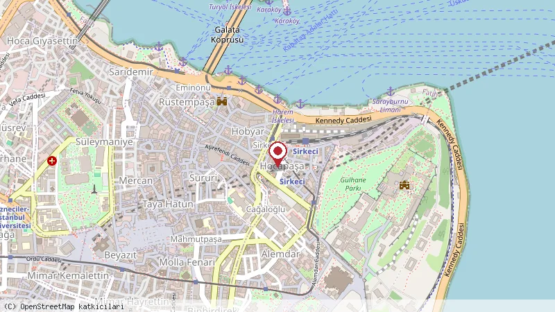 Old Port Hotel konumunu gösteren harita