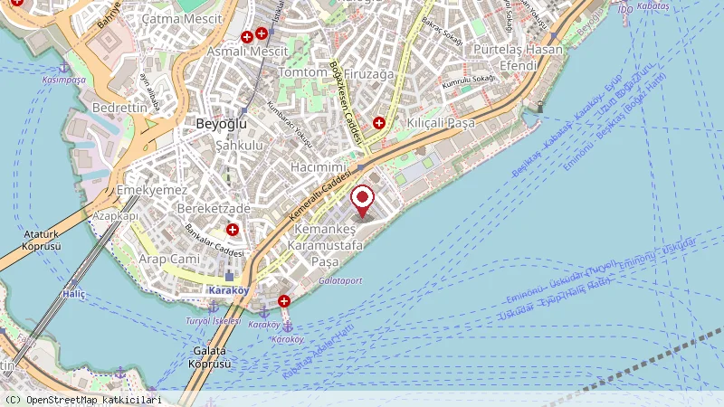 Papel Karaköy konumunu gösteren harita