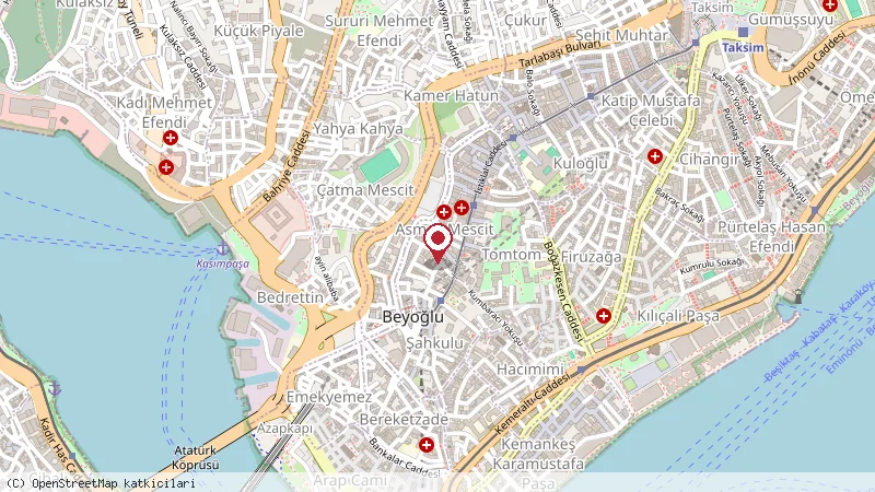 Pizzeria Pera konumunu gösteren harita