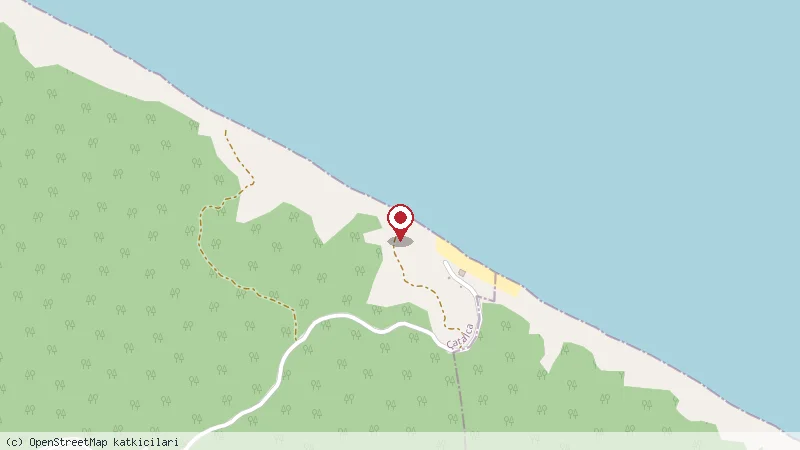 Pruva Beach Cafe konumunu gösteren harita