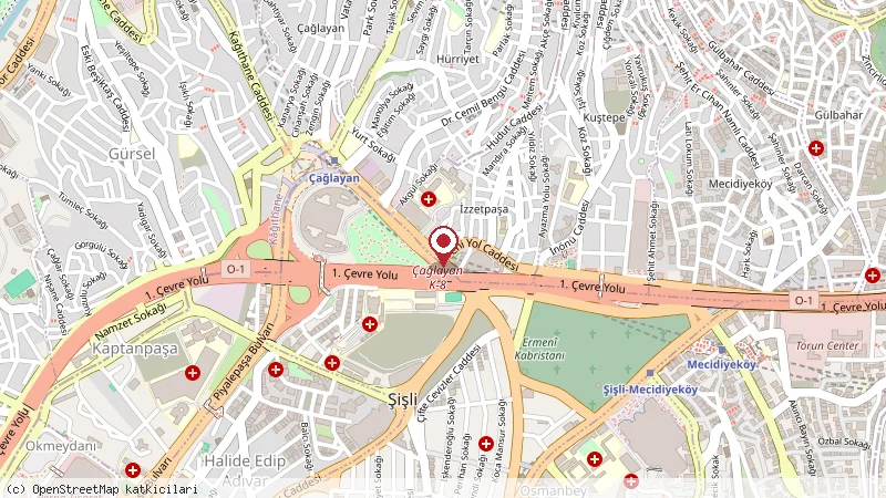 Ramada Hotel & Suites by Wyndham İstanbul Şişli konumunu gösteren harita