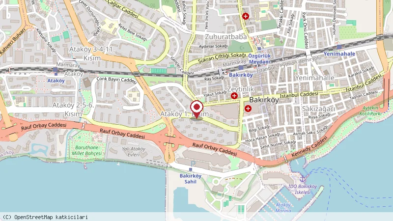 Ramada Plaza By Wyndham İstanbul Ataköy konumunu gösteren harita