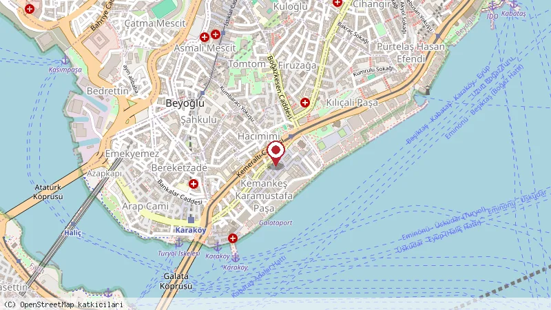 Root Karaköy konumunu gösteren harita