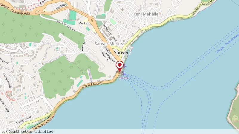 Sarıyer konumunu gösteren harita